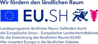Logo der Förderung durch die EU und das Land Schleswig-Holstein